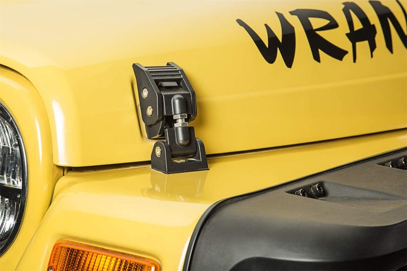 Rugged Ridge | Hood Catch Kit, Textured Black | 11210.18 | Fits 1997-2006 Jeep Wrangler TJ - Image 3