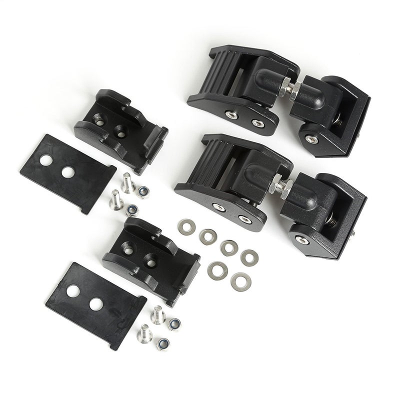 Rugged Ridge | Hood Catch Kit, Textured Black | 11210.18 | Fits 1997-2006 Jeep Wrangler TJ - Image 4