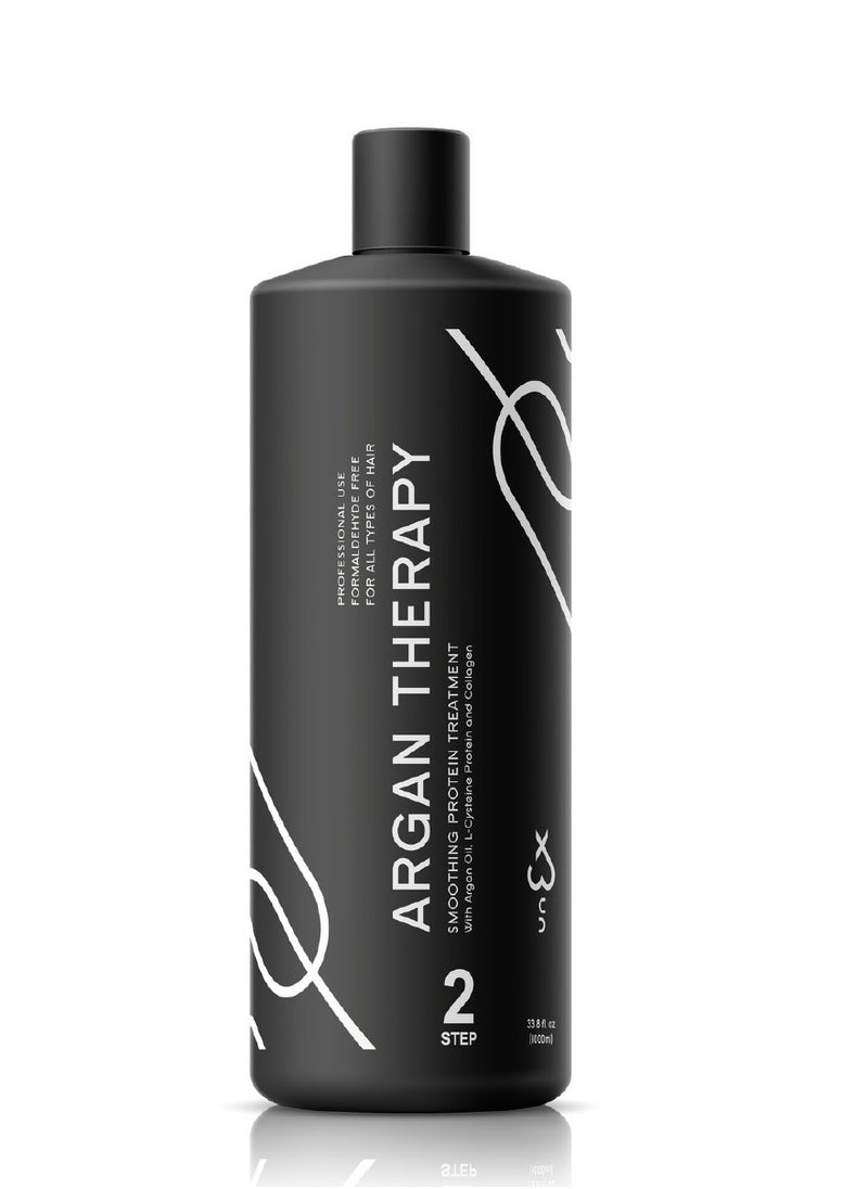UNEX PROFESSIONAL Unex Argan Protein Hair Straightening Therapy 1000ML  - Image 1