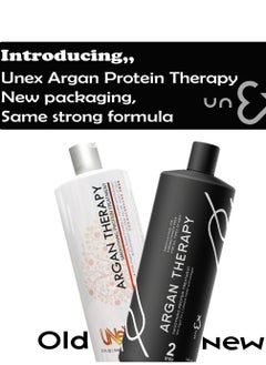 UNEX PROFESSIONAL Unex Argan Protein Hair Straightening Therapy 1000ML  - Image 3