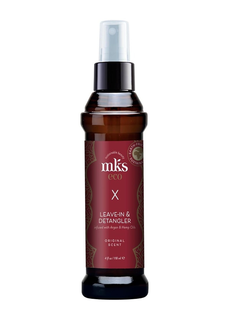 Earthly Body - MKS eco X - Leave-In Treatment & Detangler - Moroccan Argan Oil, Hemp Seed Oil - Vegan & Cruelty Free - Image 1