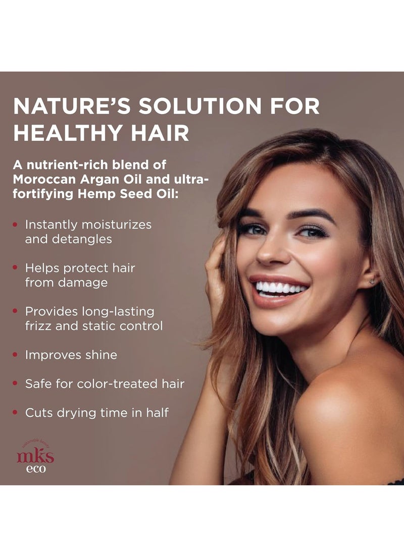 Earthly Body - MKS eco X - Leave-In Treatment & Detangler - Moroccan Argan Oil, Hemp Seed Oil - Vegan & Cruelty Free - Image 1