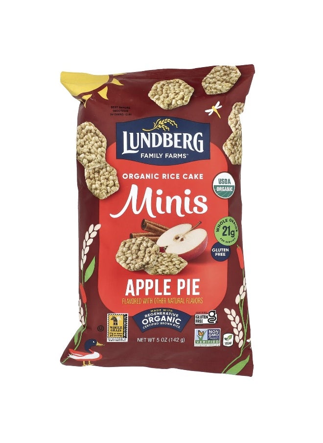 Lundberg Lundberg, Organic Rice Cake Minis, Apple Pie, 5 oz (142 g)  - Image 1