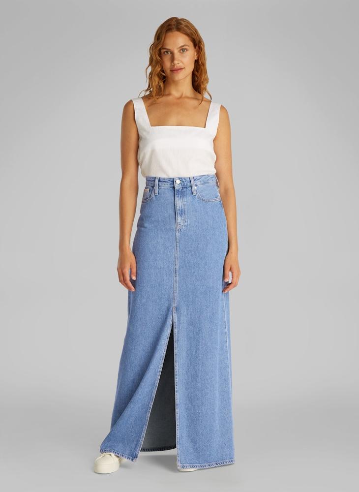 Calvin Klein Jeans A-LINE MAXI DENIM SKIRT  - Image 4