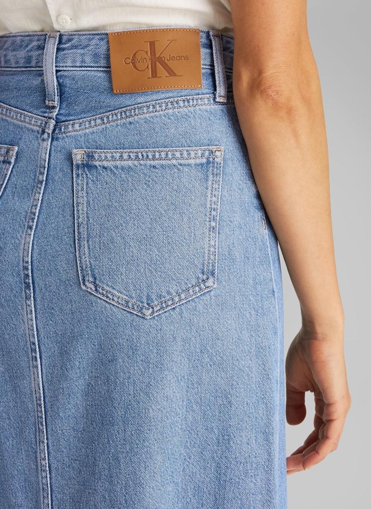Calvin Klein Jeans A-LINE MAXI DENIM SKIRT  - Image 3