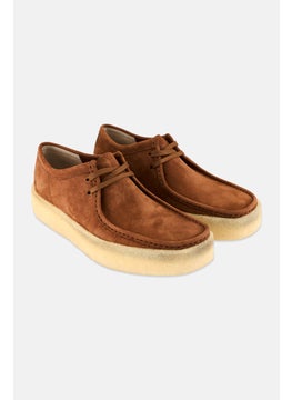 clarks Men Medium Wallabee Cup Lace Up Shoes, Dark Tan  - Image 1