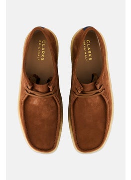 clarks Men Medium Wallabee Cup Lace Up Shoes, Dark Tan  - Image 3