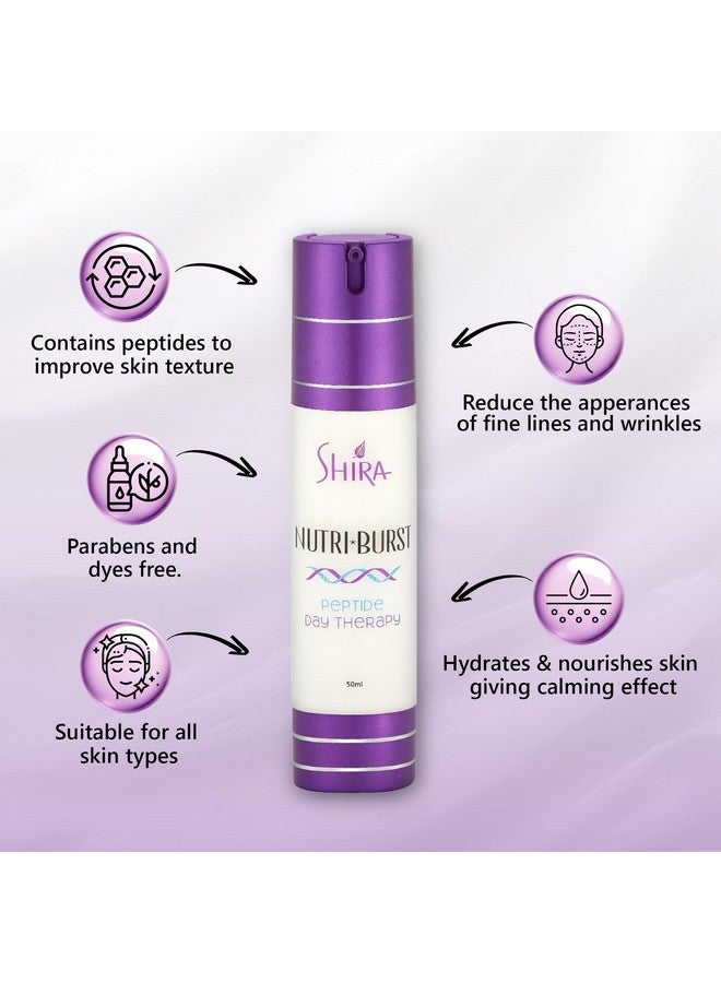 SHIRA Nutriburst Peptide Day Therapy (50Ml) For Skincare And Anti Wrinkle Face Cream With Peptides And Hyaluronic Acid Face Anti Aging Cream - Image 2
