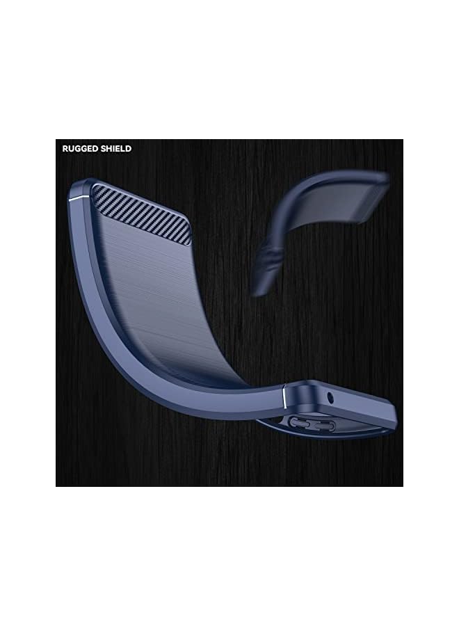 Zaboon Slim Fit Flexible Tpu Shockproof Silicone Case Cover For Xiaomi Redmi 10 (Blue) - Image 4