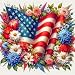 KTHOFCY 5D DIY Diamond Painting Kits for Adults US Flag Independence Day Full Drill Embroidery Cross Stitch Crystal Rhinestone Paintings Pictures Arts Wall Decor Painting Dots Kits 137X137 inch - Image 2