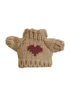 Generic 5cm Mini Doll Knit Sweater Dress Accessories 1#Khaki love 