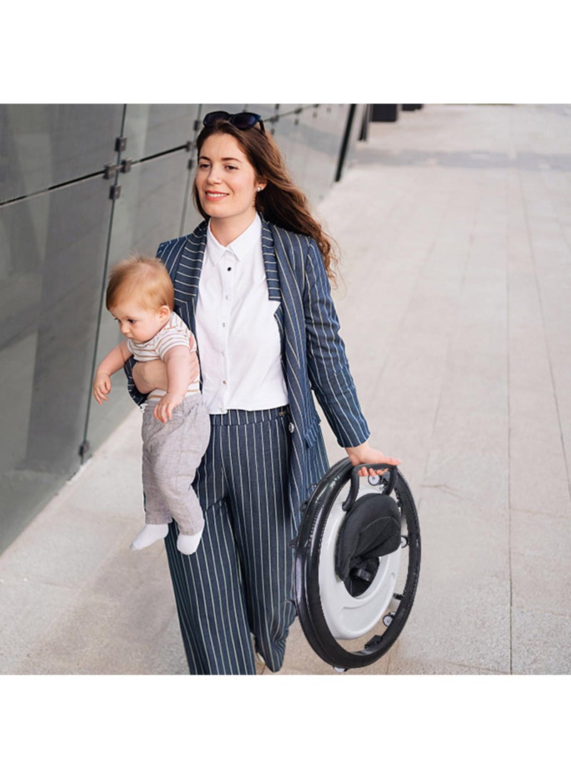 CoddleBaby Foldable Baby Walker with 9-Height Adjustment, Compact Design, Comfortable Seat & 360° Wheels – Portable Walker for Infants and Toddlers - Image 5