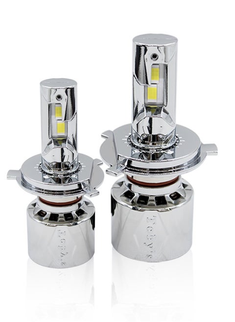 Toby's U7_H4 Double beam 120W/Pair Power Original Tested LED Headlight Assembly 12000 Lumens Bright Color With Temperature (6000K)