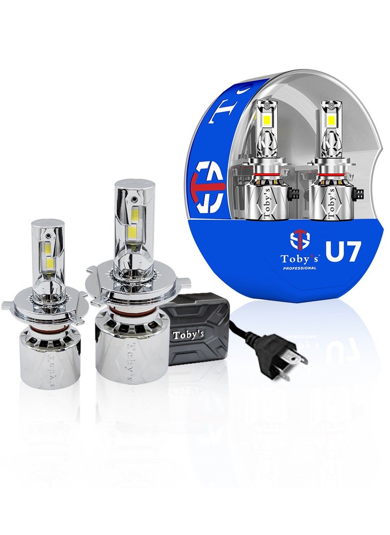 Toby's Toby's U7_H4 Double beam 120W/Pair Power Original Tested LED Headlight Assembly 12000 Lumens Bright Color With Temperature (6000K)  - Image 2