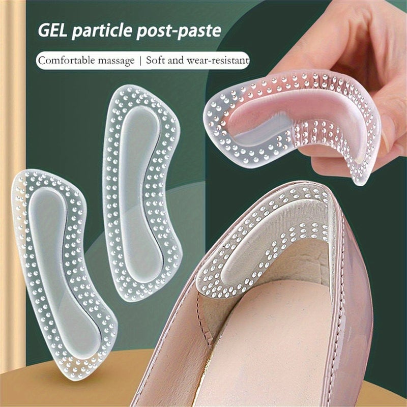 Transparent Silicone Pads 10 Pieces Non Slip Protective Inserts For High Heels - Image 1