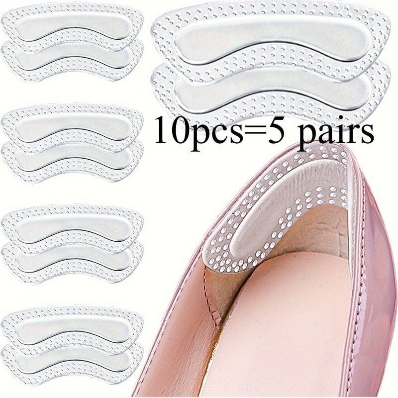 Transparent Silicone Pads 10 Pieces Non Slip Protective Inserts For High Heels - Image 3
