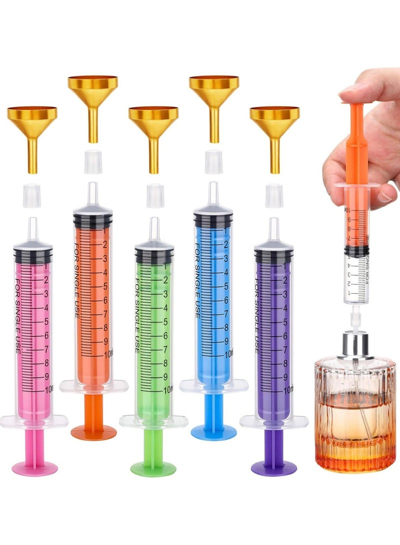 يوجي 10pcs 0.34oz العطور السفر إعادة ملء أدوات مضخة للسفر زجاجة قابلة لإعادة ملء ، 10ml العطور استخراج القمع موزع إعادة ملء أداة صنع مجموعة للنساء ، كولونيا صنع مجموعة للرجال للرش - Image 1
