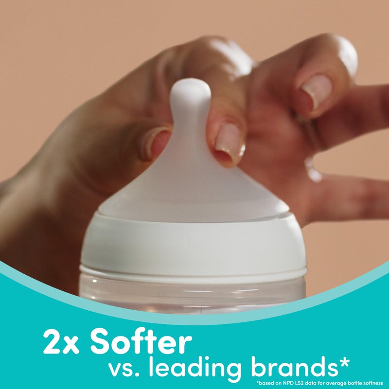 NUK Perfect Match 2-in-1 Natural and Anti-Colic 8oz Bottle with Adaptable Medium Flow Nipple, 2 Pack - Image 4