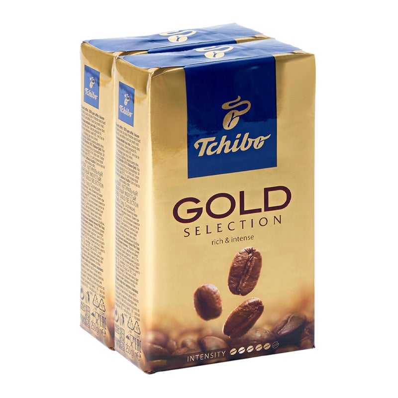 Tchibo Gold Selection Ground Coffee 2 packs x 8.8oz/250g - Image 1