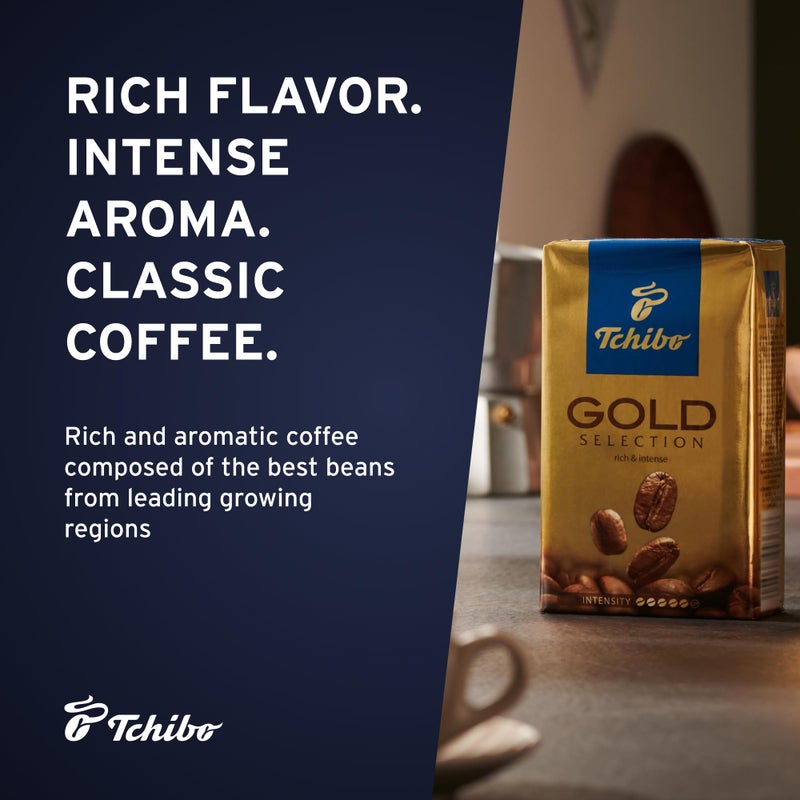 Tchibo Gold Selection Ground Coffee 2 packs x 8.8oz/250g - Image 2