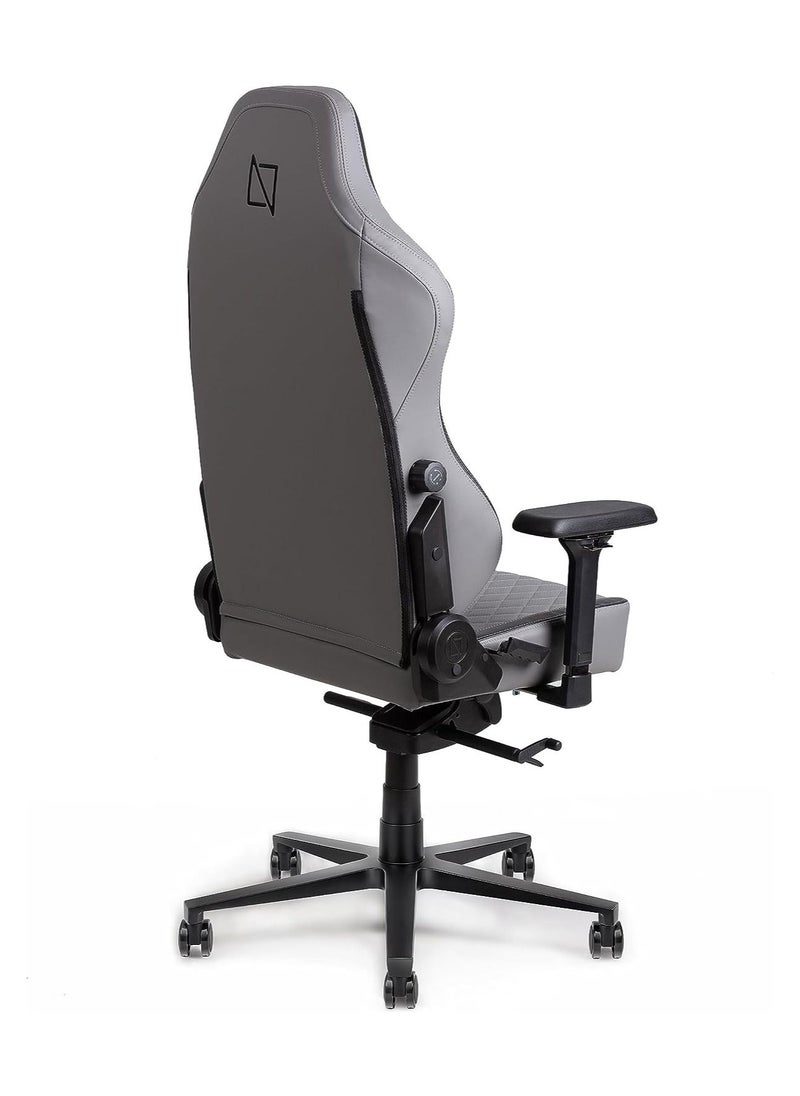 NAVODESK - Navodesk APEX Chair Premium Leather Ergonomic Chair for Gaming Office Reclining High Back Chair with 4D Metal Armrest Magnetic Memory Foam Headrest And Lumbar Support  ULTIMATE GREY - Image 1