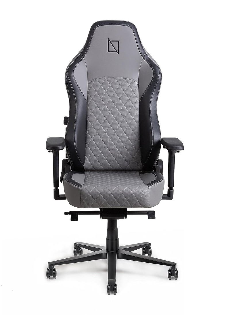 NAVODESK - Navodesk APEX Chair Premium Leather Ergonomic Chair for Gaming Office Reclining High Back Chair with 4D Metal Armrest Magnetic Memory Foam Headrest And Lumbar Support  ULTIMATE GREY - Image 1