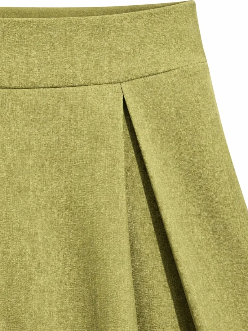 MixRay MIXRAY High Waist Pleated Wide Leg Trousers