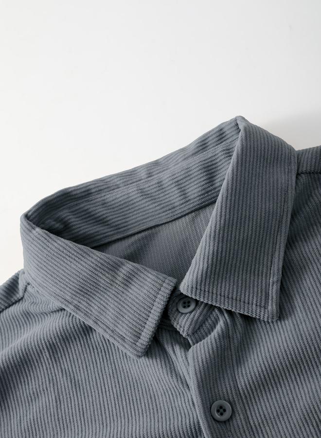 Take Two Men Texture Pocket Detail Long Sleeve Jacket - Image 2