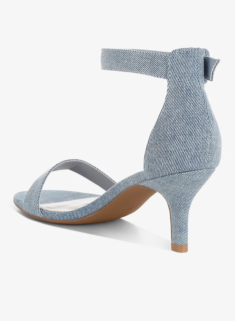 London Rag  London Rag Women's Denim Kitten Heel Sandals in Denim for Women | Best Price UAE