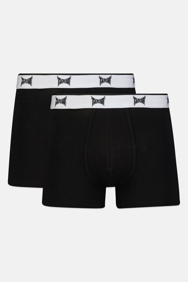TapouT Men 3 Pcs Brand Logo Boxer Briefs, Multicolor - Image 2