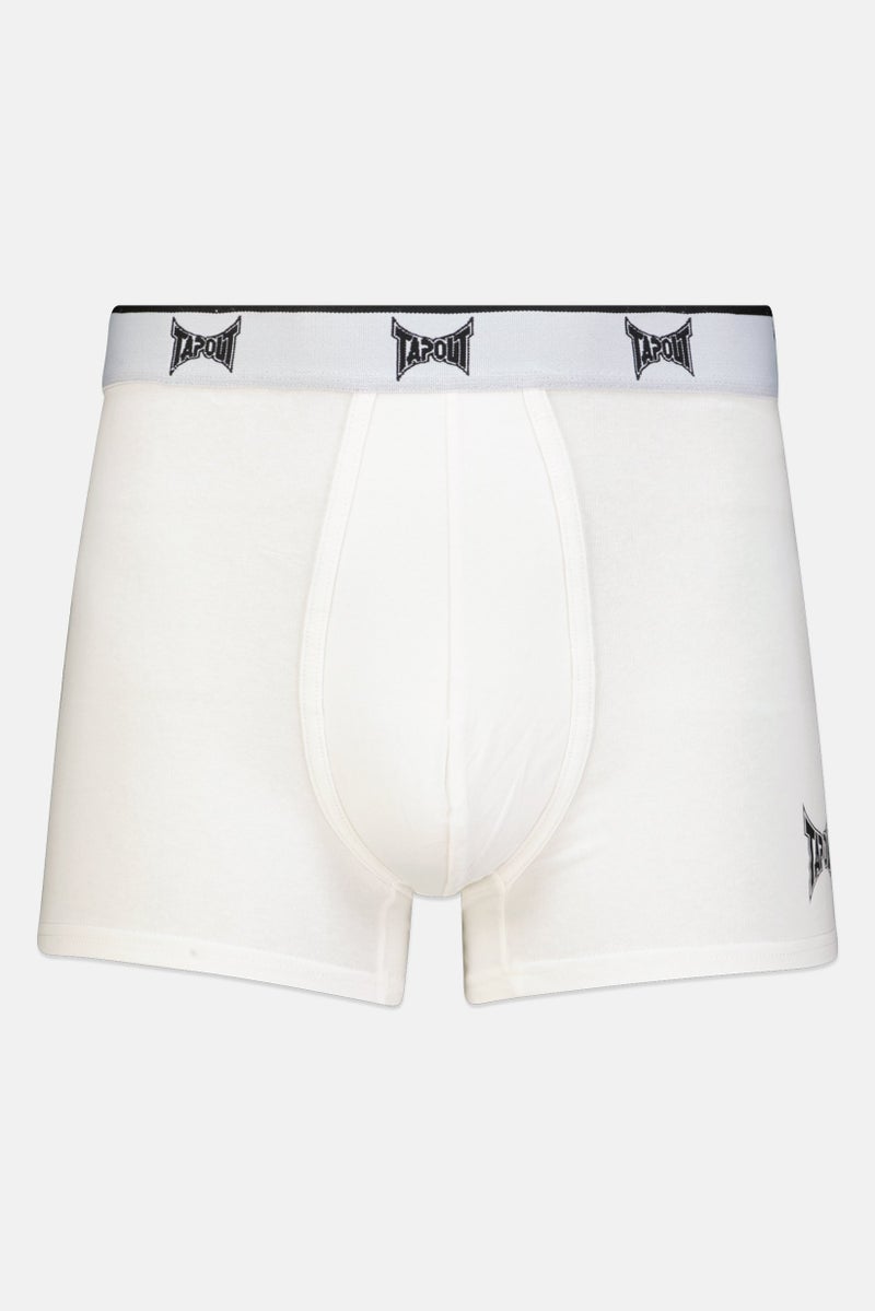 Men 3 Pcs Brand Logo Boxer Briefs, Multicolor
