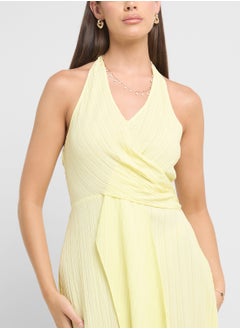 Ginger Halter Neck Midi Sun Dress  - Image 3