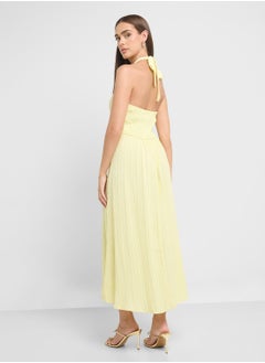 Ginger Halter Neck Midi Sun Dress  - Image 2