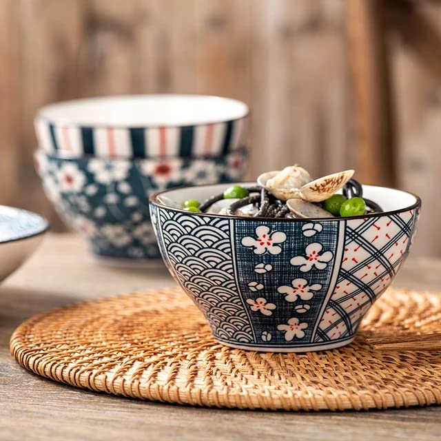 UniKart Ramen 300ml Porcelain Bowl Set Microwave Dishwasher Safe for Serving Snacks Soup Lunch Dinner Set of 2 - Image 4
