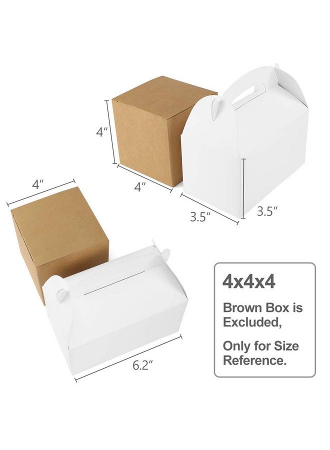 ValBox صناديق هدايا 30 عبوة صناديق هدايا ورقية بيضاء لصالح الأطفال في حفلات عيد الميلاد وحفلات الزفاف وحفلات استقبال المواليد 6.2 × 3.5 × 3.5 بوصة - Image 3