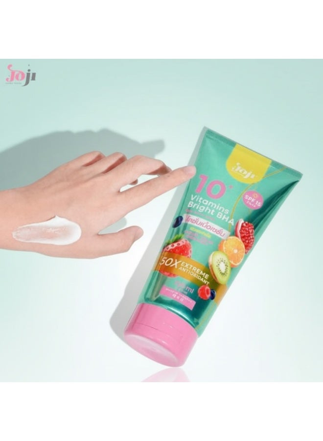 جوجي لوشن سيروم للجسم 10 فيتامينات برايت بي إتش إيه 330 مل لتفتيح وترطيب البشرة وتوحيد اللون لبشرة ناعمة ومشرقة - Image 3