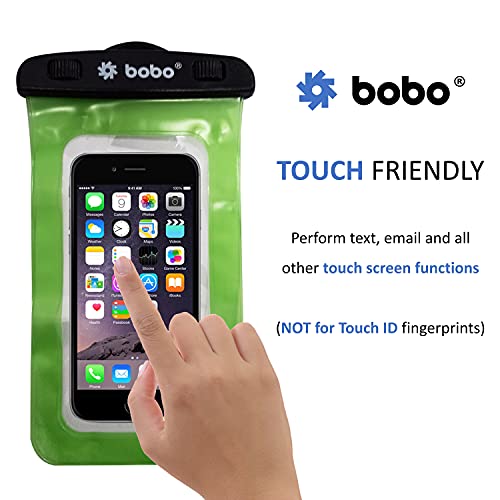BOBO Universal Waterproof Pouch (Big Size) Cellphone Dry Bag Case for Smartphone – Green (Pack of 1) - Image 5