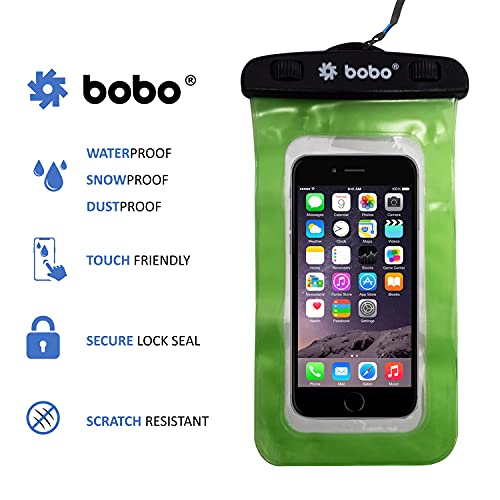 BOBO Universal Waterproof Pouch (Big Size) Cellphone Dry Bag Case for Smartphone – Green (Pack of 1) - Image 4