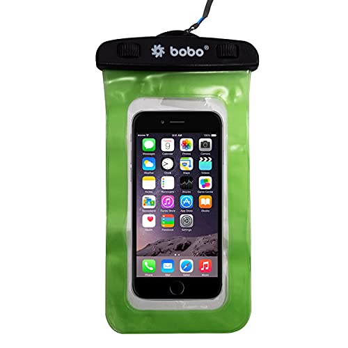BOBO Universal Waterproof Pouch (Big Size) Cellphone Dry Bag Case for Smartphone – Green (Pack of 1) - Image 1