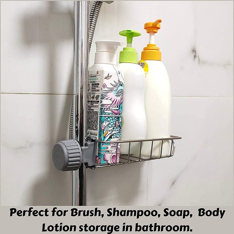 RAVIRANDAL RAVIRANDAL Stainless Steel Adjusting Multifunctional Over Kitchen Sink Caddy Clamp Faucet Sponge Scrubber Holder Storage Hanging Shelf Draining Bathroom Tap Shampoo Soap Organizer Rack - Image 3