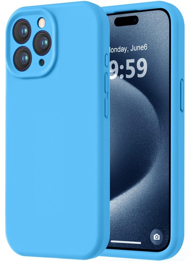 LOVE 3000 Designed for iPhone 15 Pro Max Case, Premium Silicone with [Soft Anti-Scratch Microfiber Lining] Shockproof Protective Phone Case for Men Women Girls 6.7", Blue - Image 1