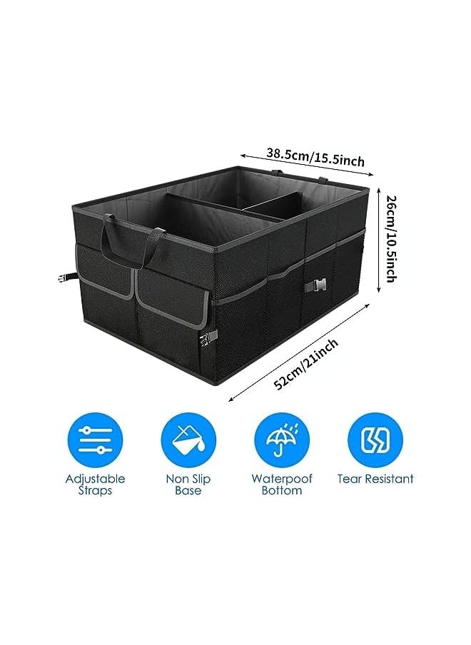 PROMASS Trunk Cargo Organizer Heavy Duty Folding Caddy Storage Collapse Bag Bin for Auto Car Truck  - Image 4