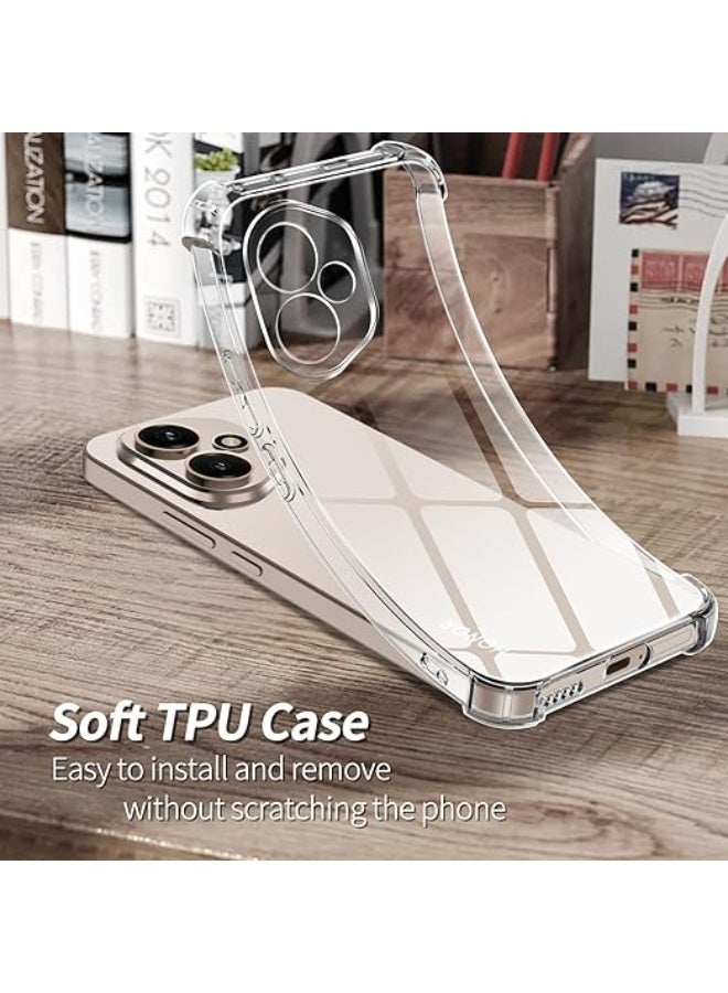 COPIKE Shockproof Cover for Honor 400 5G with Camera Protection, Silicone Case Anti Scratch TPU Thin and Soft, Transparent - Image 3