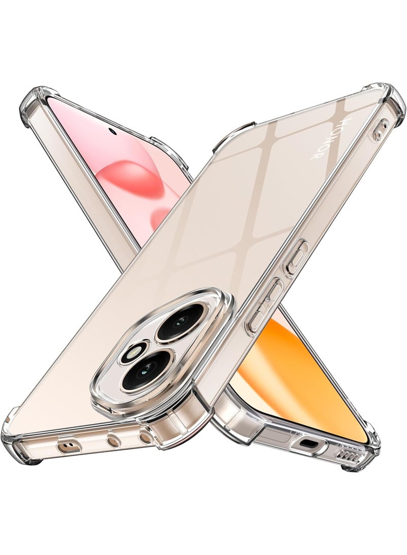 COPIKE Shockproof Cover for Honor 400 5G with Camera Protection, Silicone Case Anti Scratch TPU Thin and Soft, Transparent - Image 1
