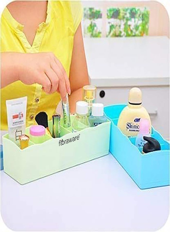 Floraware Plastic Storage Box Drawer Organizer, Underwear Innerwear Socks Undergarments Storage Drawer Organiser set 2 Multicolour - Image 2