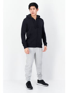 French Connection Men Hooded Brand Logo Long Sleeve Sweatshirt, Navy Blue  - Image 4
