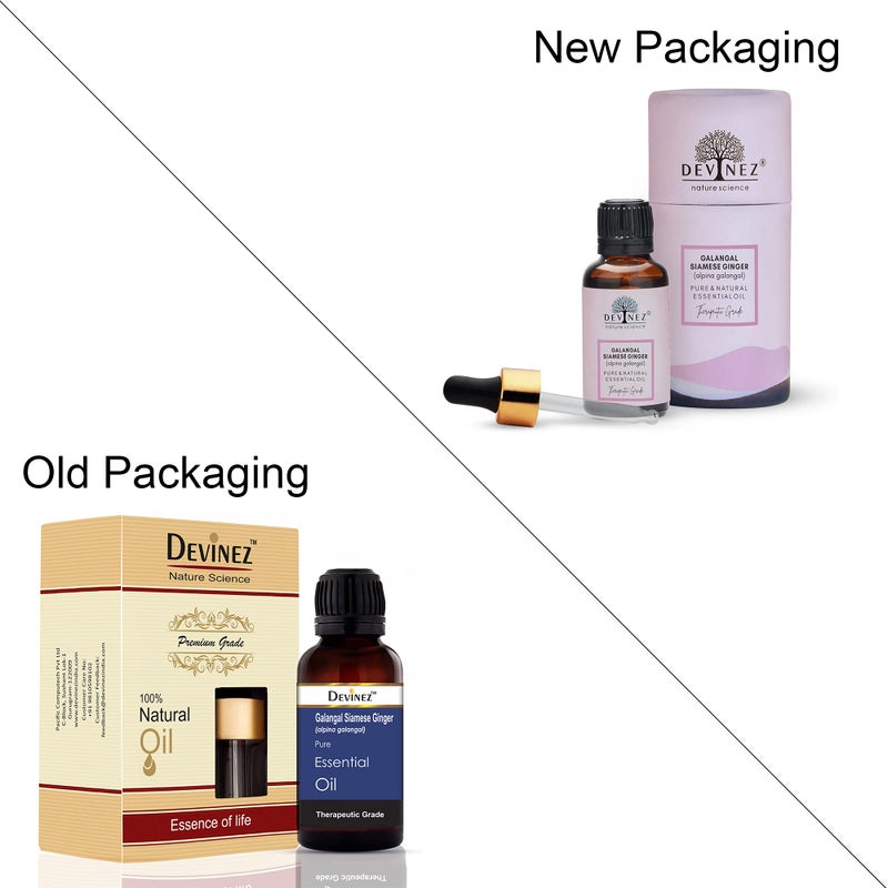 Devinez Galangal Siamese Ginger Essential Oil, 100% Pure, Natural & Undiluted, 10ml in Glass Bottle - Remove dandruff , acne, acne scar, Helpful ins aging, Helpful ins healthy hair, Relieve cough, sore throat - Image 2