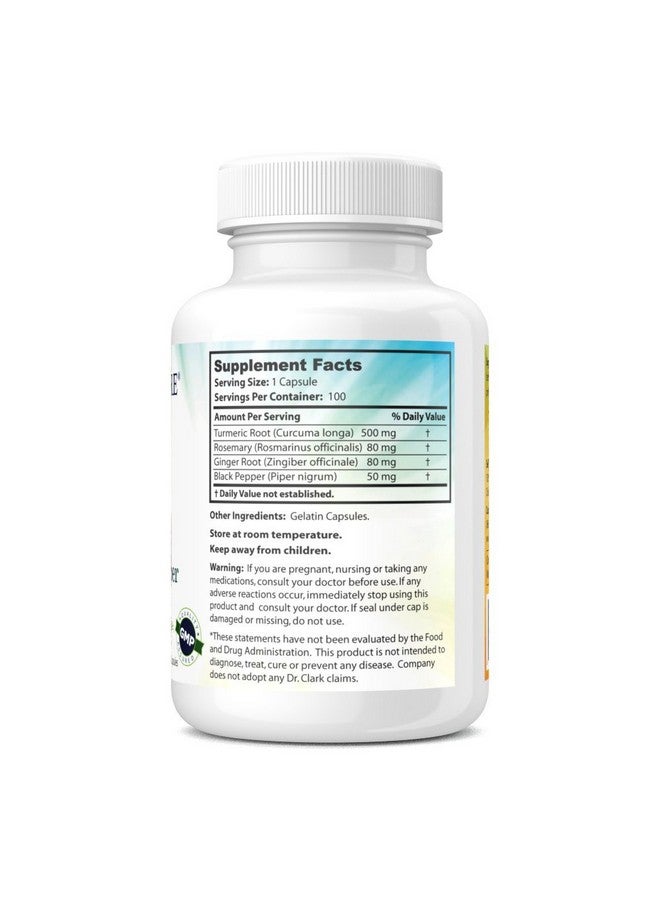 Dr Clark Store Turmeric & Black Pepper Extract - 710mg, 100 Capsules, Immune Support, Antioxidant, Digestion Health Supplement for Adults - Image 4