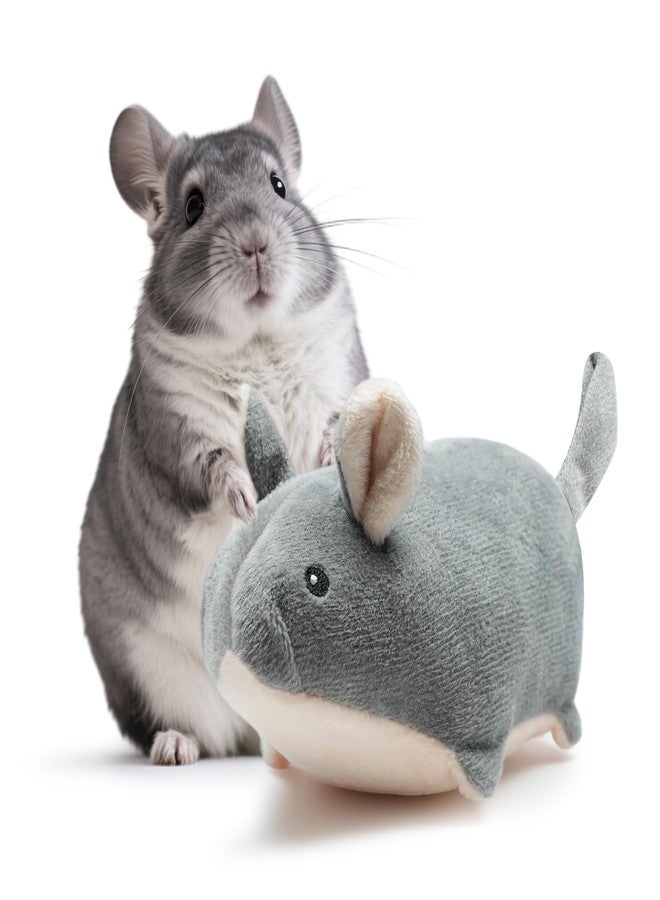 howaukf Chinchilla Companion Toy, 7 Inch Soft Cuddler for Small Animals, Stress Reducer for Chinchillas, Hamsters, Ferrets, Hedgehogs, Sugar Gliders, Guinea Pigs （Gray ） - Image 1