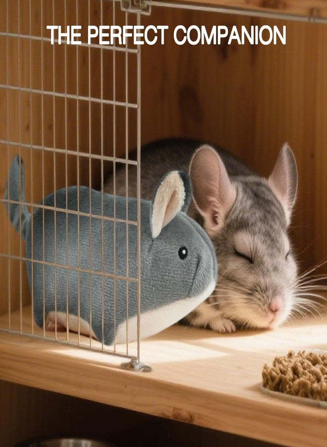 howaukf Chinchilla Companion Toy, 7 Inch Soft Cuddler for Small Animals, Stress Reducer for Chinchillas, Hamsters, Ferrets, Hedgehogs, Sugar Gliders, Guinea Pigs （Gray ） - Image 5